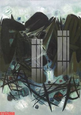 File in lụa Tranh sơn dầu phương tây tổng hợp STS52860 (hoa văn) Tranh sơn dầu phương tây tổng hợp STS52860