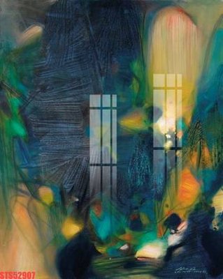 File tranh Tranh sơn dầu phương tây tổng hợp STS52907 (file gốc) chủ đề phong thủy