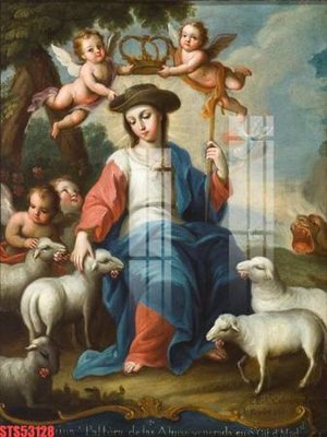 Download file Tranh sơn dầu phương tây tổng hợp STS53128 (gốc) in mica bàn thờ