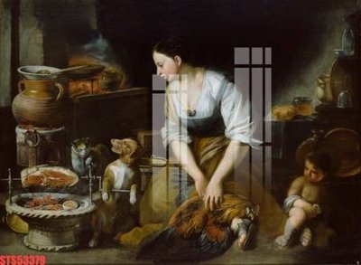 File PSD Tranh sơn dầu phương tây tổng hợp STS53379 (bản gốc) đã tách nền