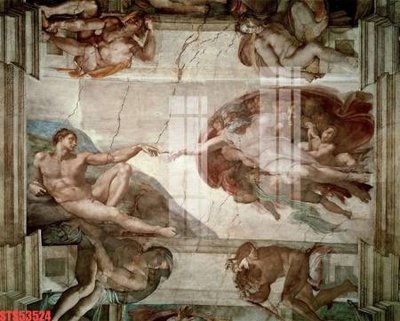 File tranh Tranh sơn dầu phương tây tổng hợp STS53524 (bản gốc) treo quán cafe