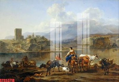 File in lụa Tranh sơn dầu phương tây tổng hợp STS53718 (hoa văn) Tranh sơn dầu phương tây tổng hợp STS53718