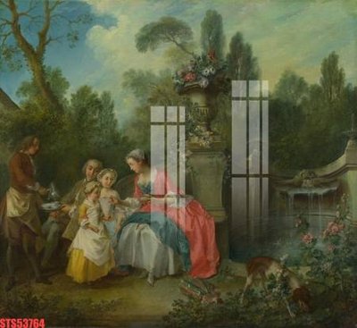 File gốc Tranh sơn dầu phương tây tổng hợp STS53764 (in lụa) tranh phong thủy