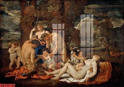 File PSD Tranh sơn dầu phương tây tổng hợp STS53817 (gốc) nhiều lớp (multi-layer)