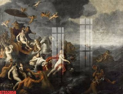 Tải file gốc Tranh sơn dầu phương tây tổng hợp STS53858 dùng cho in ấn