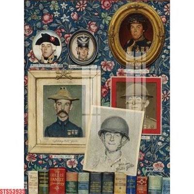 File in mica Tranh sơn dầu phương tây tổng hợp STS53935 (bản gốc) làm vách ngăn