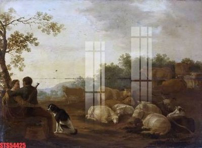 Tải file tranh Tranh sơn dầu phương tây tổng hợp STS54425 (gốc) tại Filetranh.com