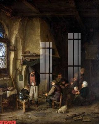 File tranh Tranh sơn dầu phương tây tổng hợp STS54429 (gốc) in vải canvas