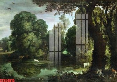 Download file gốc Tranh sơn dầu phương tây tổng hợp STS54815 (in mica) trang trí