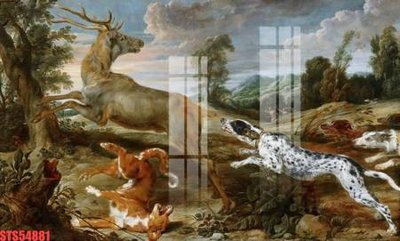 Download file Tranh sơn dầu phương tây tổng hợp STS54881 (gốc) in mica bàn thờ