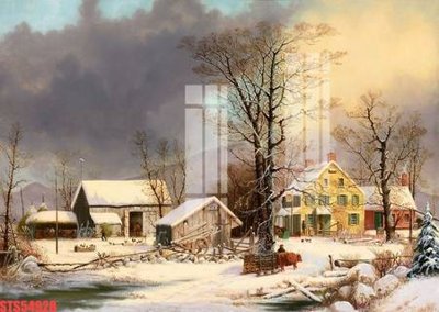 File PSD Tranh sơn dầu phương tây tổng hợp STS54928 (chất lượng in ấn)