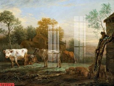 Tải file Tranh sơn dầu phương tây tổng hợp STS55013 (gốc) làm file tranh quảng cáo