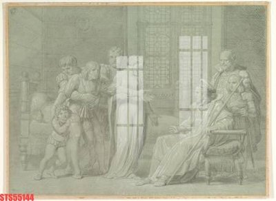 File tranh Tranh sơn dầu phương tây tổng hợp STS55144 (gốc) chủ đề con người