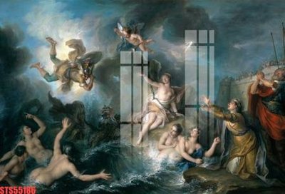 Download file ảnh gốc Tranh sơn dầu phương tây tổng hợp STS55186 để in ấn