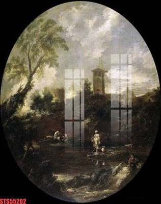 File ảnh Tranh sơn dầu phương tây tổng hợp STS55202 (gốc) in biển hiệu