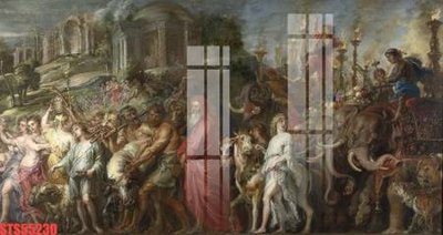 File tranh Tranh sơn dầu phương tây tổng hợp STS55230 (ảnh gốc) in trần nhà