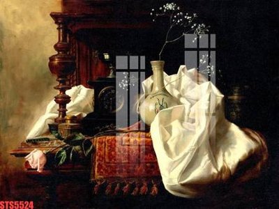 File PSD Tranh sơn dầu phương tây tổng hợp STS5524 (gốc) cho in quảng cáo