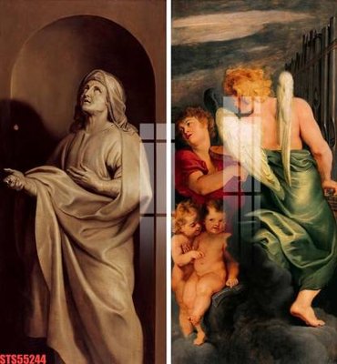 Tải file gốc Tranh sơn dầu phương tây tổng hợp STS55244 (in không vỡ ảnh)