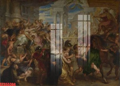 File in lụa Tranh sơn dầu phương tây tổng hợp STS55304 (phong cảnh) Tranh sơn dầu phương tây tổng hợp STS55304