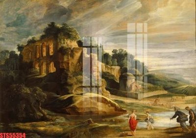 File tranh Tranh sơn dầu phương tây tổng hợp STS55354 (ảnh gốc) không bị mờ