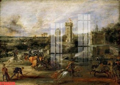 File tranh in trần 3D Tranh sơn dầu phương tây tổng hợp STS55378 (ảnh gốc)