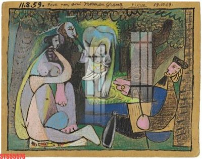 Download file gốc Tranh sơn dầu phương tây tổng hợp STS55576 (in lụa) tranh 3D