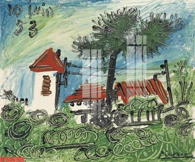 Tải file tranh Tranh sơn dầu phương tây tổng hợp STS55794 (gốc) tại Filetranh.com