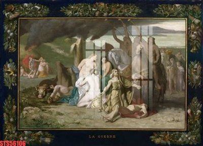 Download file Tranh sơn dầu phương tây tổng hợp STS56106 (gốc) in mica đèn LED