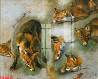 File gốc Tranh sơn dầu phương tây tổng hợp STS56645 (in lụa) cao cấp