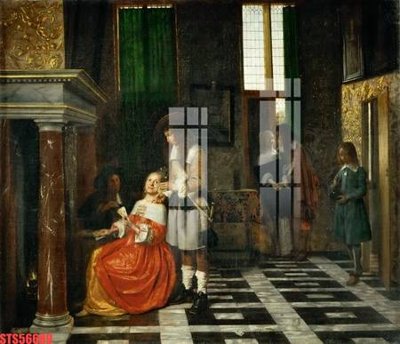 Download file gốc Tranh sơn dầu phương tây tổng hợp STS56689 (in lụa) nghệ thuật