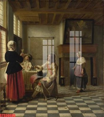 File gốc Tranh sơn dầu phương tây tổng hợp STS56695 (in tráng gương) hiện đại