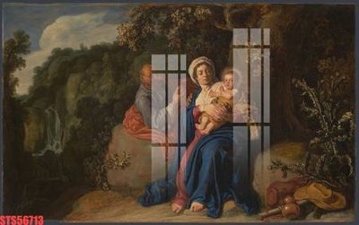 Download file gốc Tranh sơn dầu phương tây tổng hợp STS56713 (in lụa) tranh 3D