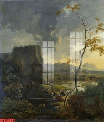 Ảnh gốc Tranh sơn dầu phương tây tổng hợp STS56817 (độ nét cao) in tráng gương