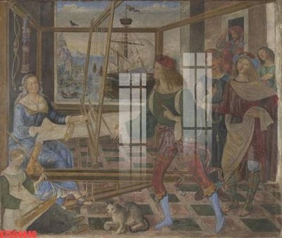 File PSD Tranh sơn dầu phương tây tổng hợp STS56845 (chất lượng in ấn)