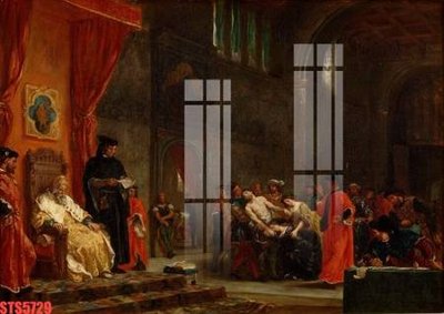 File in lụa Tranh sơn dầu phương tây tổng hợp STS5729 (chất lượng cao) Tranh sơn dầu phương tây tổng hợp STS5729