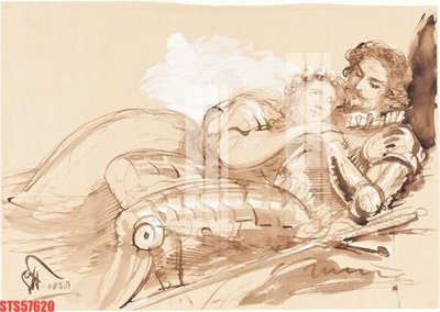 File ảnh Tranh sơn dầu phương tây tổng hợp STS57620 (gốc) in decal dán tường