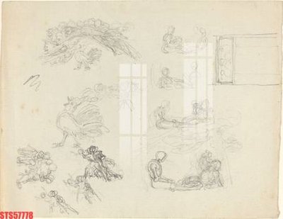 File PSD Tranh sơn dầu phương tây tổng hợp STS57778 (bản gốc) đã tách nền