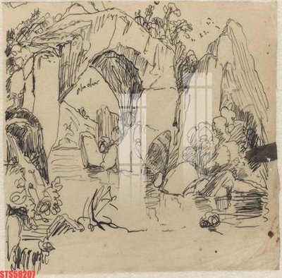 Ảnh gốc Tranh sơn dầu phương tây tổng hợp STS58207 (độ nét cao) in mica