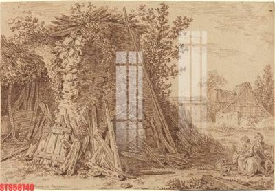 File tranh gốc PSD Tranh sơn dầu phương tây tổng hợp STS58740 còn nguyên layer