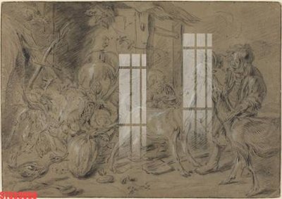 File tranh Tranh sơn dầu phương tây tổng hợp STS59060 (ảnh gốc) in trần 3D