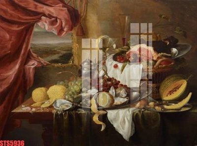 File PSD Tranh sơn dầu phương tây tổng hợp STS5936 (gốc) nhiều lớp (multi-layer)