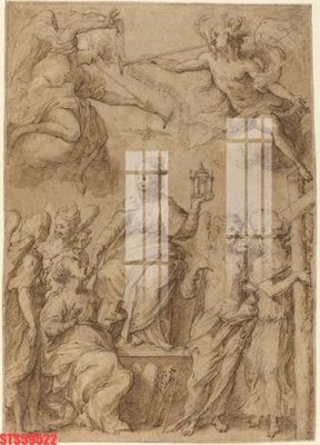 File PSD Tranh sơn dầu phương tây tổng hợp STS59522 (gốc) cho designer