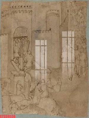 File gốc Tranh sơn dầu phương tây tổng hợp STS59538 (in lụa) tranh mã đáo