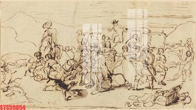 File gốc in ấn Tranh sơn dầu phương tây tổng hợp STS59854 độ phân giải cao