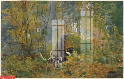 File in trần Tranh sơn dầu phương tây tổng hợp STS60047 (bản gốc) bầu trời