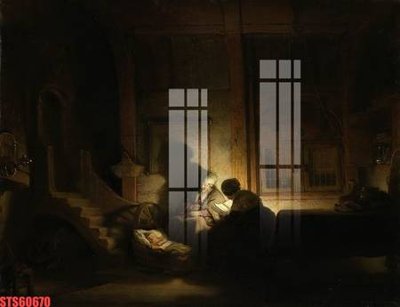 File PSD Tranh sơn dầu phương tây tổng hợp STS60670 (gốc) tách lớp chi tiết