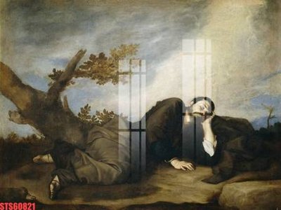 File tranh Tranh sơn dầu phương tây tổng hợp STS60821 (ảnh gốc) in trần xuyên sáng