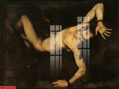 File tranh in trần 3D Tranh sơn dầu phương tây tổng hợp STS60858 (ảnh gốc)