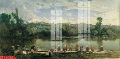 File PSD Tranh sơn dầu phương tây tổng hợp STS60925 (bản gốc) đã tách nền