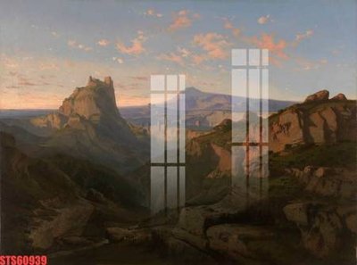 File in lụa Tranh sơn dầu phương tây tổng hợp STS60939 (phong cảnh) Tranh sơn dầu phương tây tổng hợp STS60939